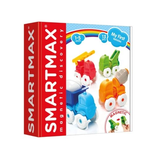 Joc magnetic Smart Max My First Vehicles Primele mele vehicule 13 piese