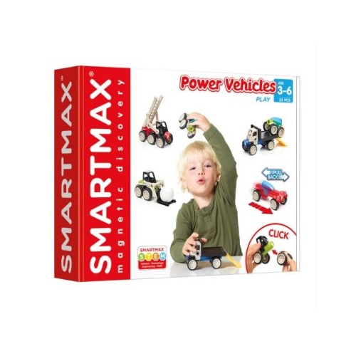 Joc magnetic Smart Max Power Vehicles Vehicule cu motor 25 piese