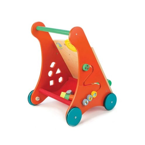 Antemergator cu activitati in gradina Baby Block Walker 10 activitati