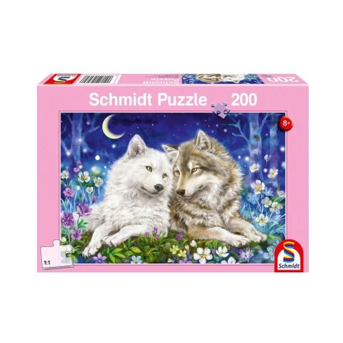 Puzzle 200 piese Lupii prietenosi Schmidt