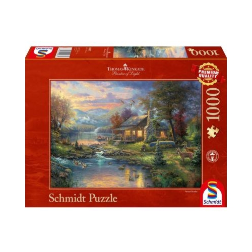 Puzzle 1000 piese Thomas Kinkade - Paradisul naturii Schmidt