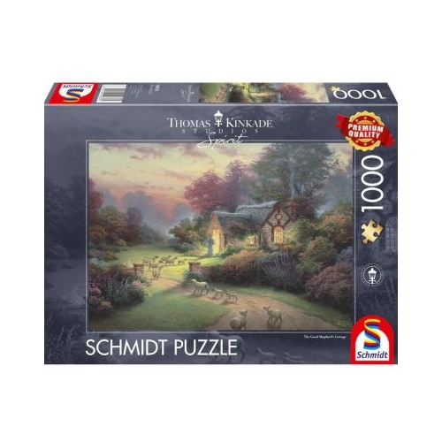 Puzzle 1000 piese Thomas Kinkade - Spirit - Caminul Bunului Pastor Schmidt