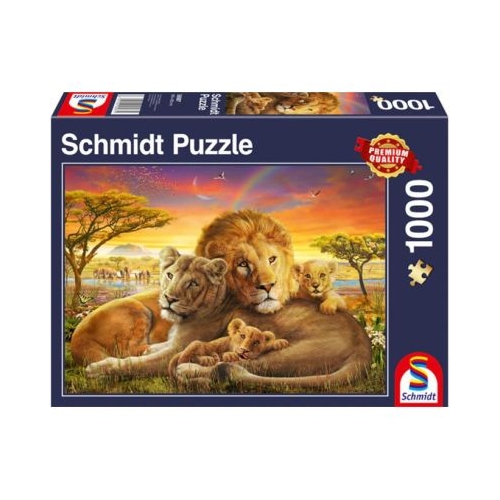 Puzzle Schmidt Familie de lei care se imbratiseaza 1000 piese