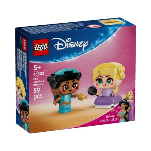 LEGO Disney. Miniprintesele Jasmine si Rapunzel 43303 59 piese