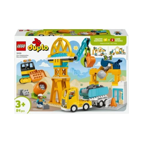 LEGO DUPLO. Santier si vehicule de constructii 3 in 1 10476 84 piese
