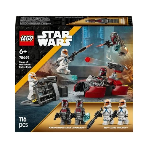 LEGO Star Wars. Pachet de lupta Asediul de pe Mandalore 75449 116 piese