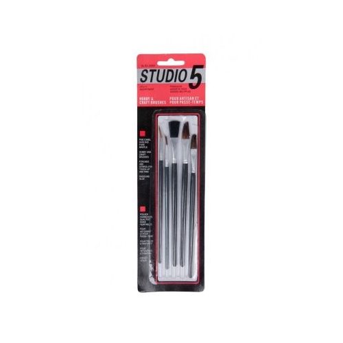 Pensula Cnx Sudio 30505-5 varf rotund lat set 5 buc