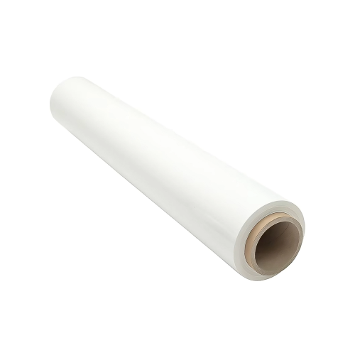 Folie stretch alba 1.50kg tub 200gr 1.30kg folie 23mic 500mm