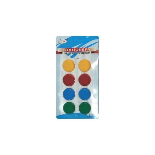 Magneti pentru tabla CNX X3008 diametru 30mm diverse culori set 8 buc