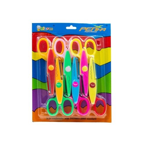 Foarfeca creativa CNX 1606-6 16.0cm prescolari diverse culori plastic set 6 buc