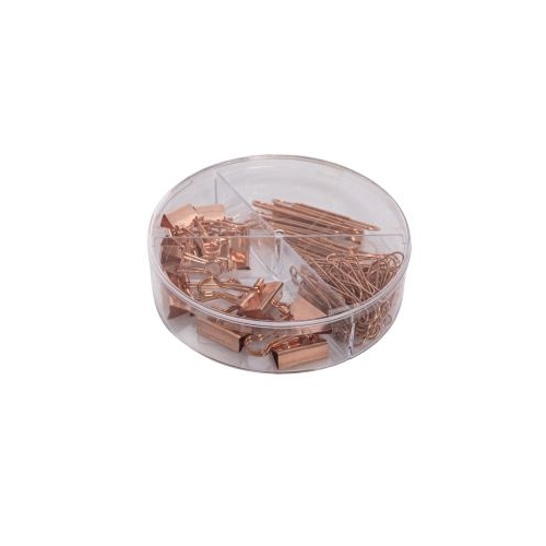 Accesorii set birou Cnx 70 piese bronz - agrafe clips