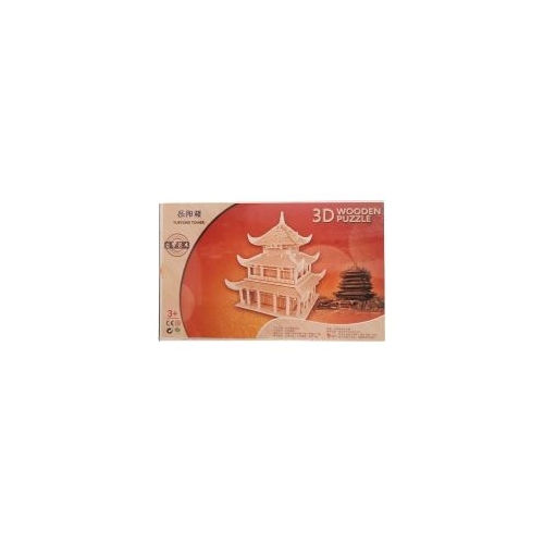 Puzzle lemn 3D - Casa asiatica Yueyang 6 foi Colorarte