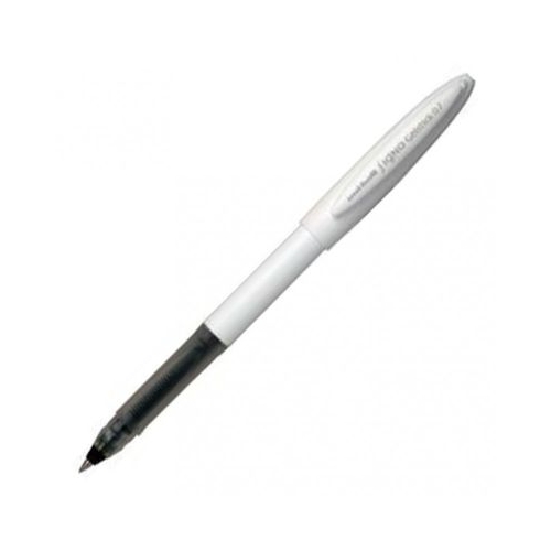 Pix cu gel Uni-ball Signo GelStick UM-170 0.7mm cu capac corp alb scris negru