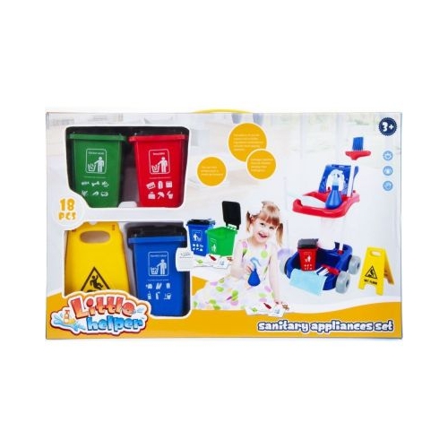 Set de curatenie - carucior  accesorii - 18 piese MegaCreative 459735 3 ani