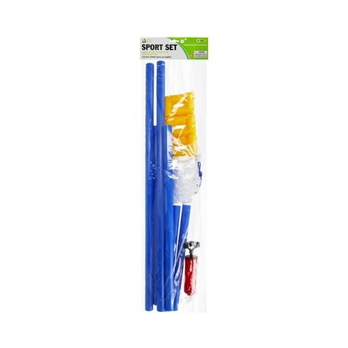 Set Fotbal include 1x poarta de 65cm plasa pompa minge albastru 3 ani MegaCreative 380042
