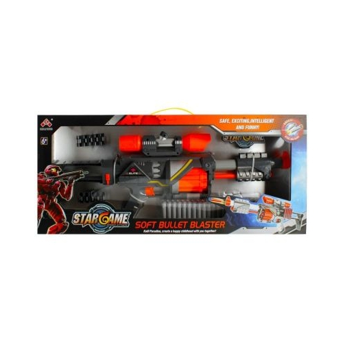 Blaster - mitraliera include 20 proiectile din spuma multicolor 6 ani MegaCreative 482122