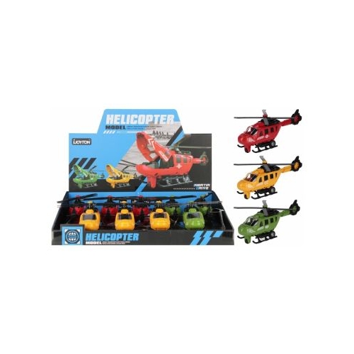 Jucarie elicopter 22cm MegaCreative 570962 22x9x6cm div culori pvc 9bucdisplay 3 ani