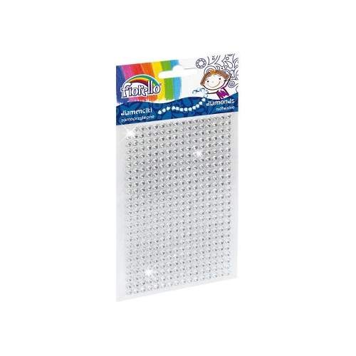 Accesorii creatie - diamante plastic cristal 4mm autoadezive blister 400 buc Fiorello GR-DS039-4  170-2394