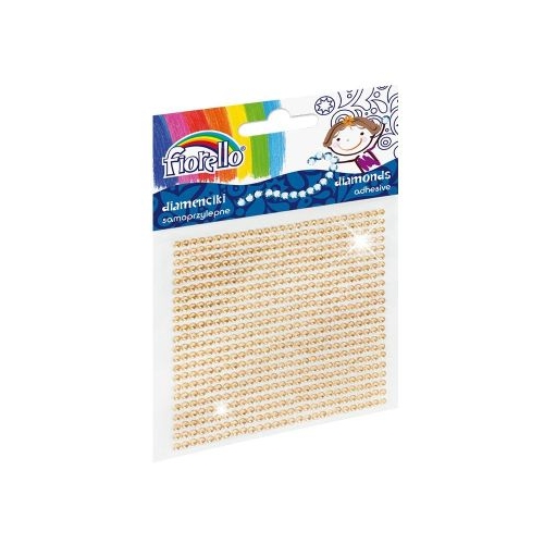 Accesorii creatie - diamante plastic galben 2mm autoadezive blister 594 buc Fiorello GR-DS02  170-2398