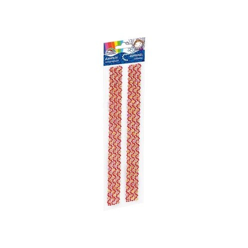 Accesorii creatie - diamante dantela plastic rosu 30cm autoadezive blister 2 buc Fiorello GR-DS081-6  170-2466