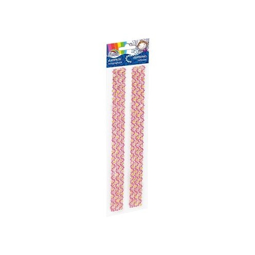Accesorii creatie - diamante dantela plastic roz pal 30cm autoadezive blister 2 buc Fiorello GR-DS081-3  170-2463