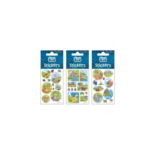Abtibilduri - dinozauri set 10-13 buc Sticker Boo 382532