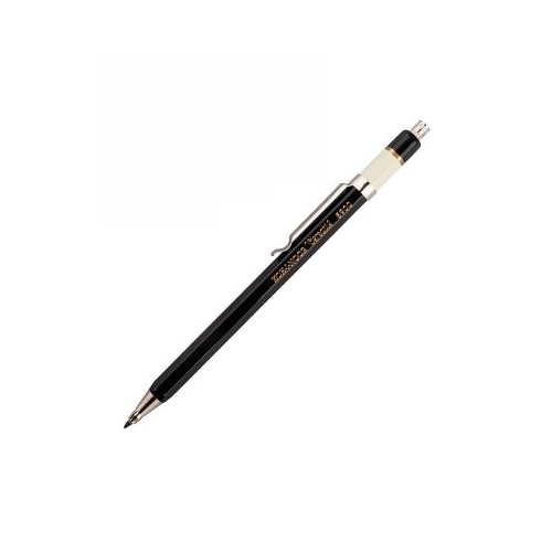 Creion mecanic Koh-I-Noor Versatil K5900C 2. 0mm corp metalic hexagonal negru cu ascutitoare