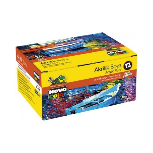Culori acrilice 12 x 30 ml Nova Color NC-179