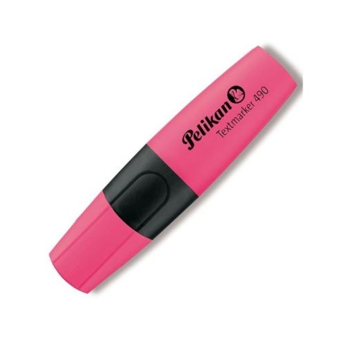 Textmarker roz 490 varf tesit din fetru 1-4mm Pelikan