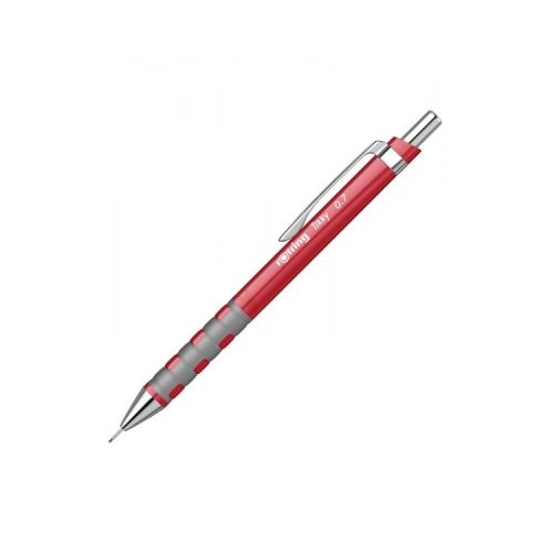 Creion mecanic Rotring Tikky 0. 7 mm corp plastic rezistent cu guma de sters rosu