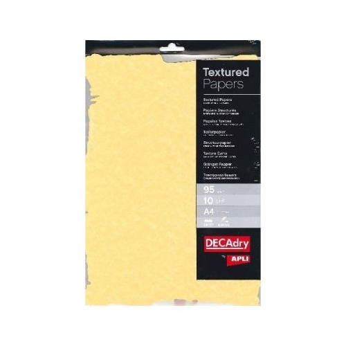 Hartie texturata A4 DECAdry Gold SCL2059D 95gmp pretaiata set 10 coli