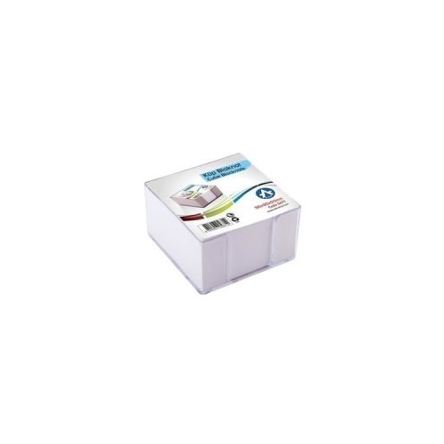 Cub hartie notes Ark 567-1 500 coli 85x85mm alb include suport plastic transparent
