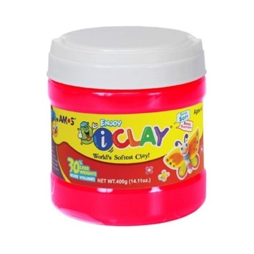 Plastilina Amos iClay 400g Rosu