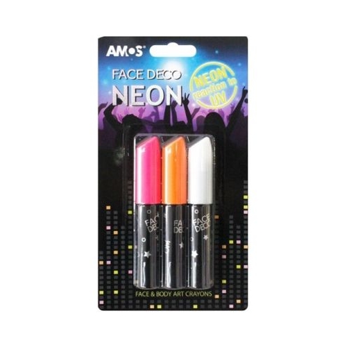 Face Deco AMOS Neon FD10B3-ND set de 3 culori roz portocaliu alb