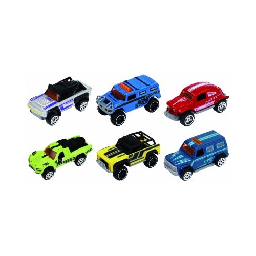 Macheta Die Cast set 6 camionete diverse culori si modele 1/64
