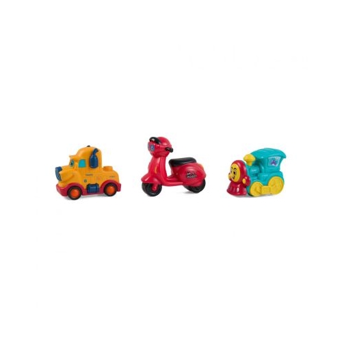 SET 3 VEHICULE ACTIONATE PRIN INERTIE- MASINUTA  SCUTER  TREN MOMKI