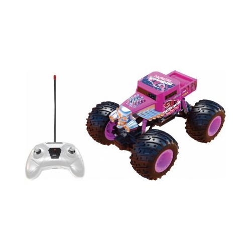 MASINUTA CU TELECOMANDA TIP CAMION BEAST RUNNERS SCARA 1/24 21CM ROZ