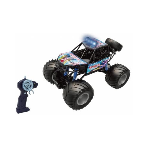 MASINUTA CU TELECOMANDA BIG FOOT SCARA 1/10 44CM ALBASTRU