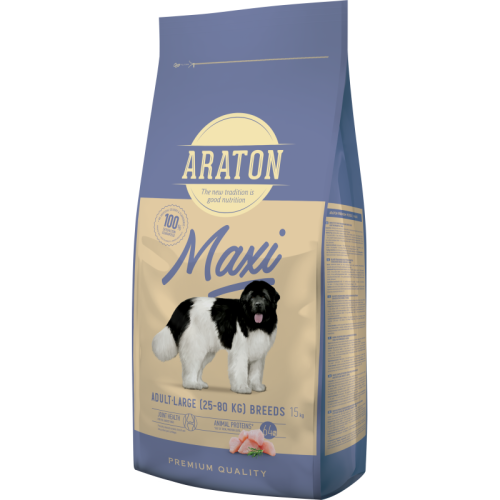 Hrana uscata pentru caini, cu pui, 15 kg, Araton Adult Maxi