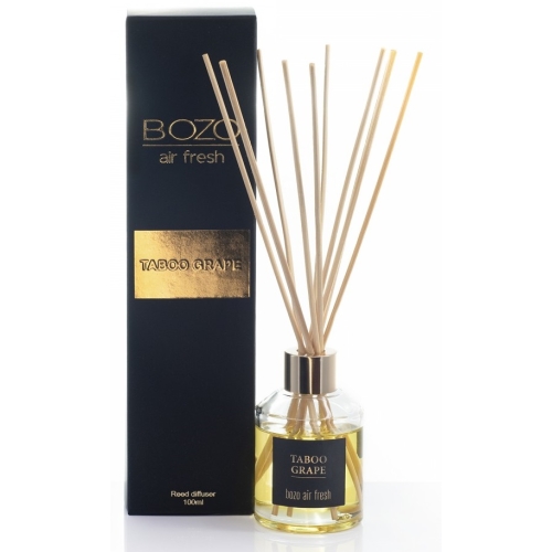 Odorizant camera cu betisoare aroma Taboo Grape, 100 ml, Bozo