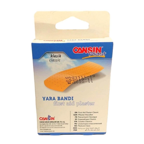 Cansinbant Plasturi de prim ajutor Clasic, 20 buc