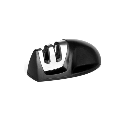 Ascutitor de cutite manual,  fabricat din ABS si inox, cu doua mecanisme de ascutire