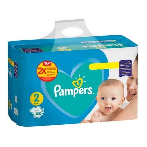 Pampers Active Baby Nr. 2, 4-8 kg, 100 bucatipe grupdzc.ro✅. Descopera gama copleta de produse la oferte speciale✅!