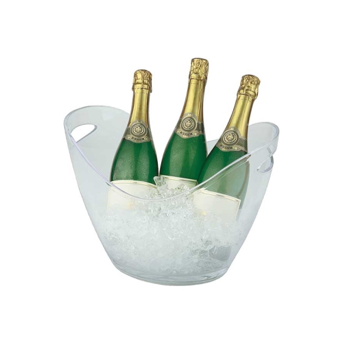 Frapiera vin/sampanie, 2 manere, acril+poliester, transparenta, dimensiuni: 350x270x255hmm