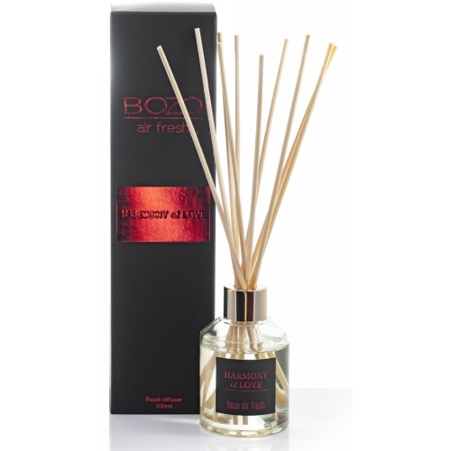 Odorizant camera cu betisoare aroma Harmony of Love, 100 ml, Bozo