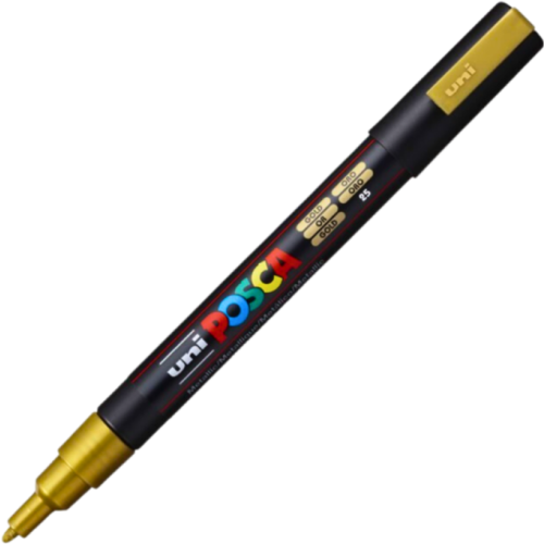 Marker UNI PC-3M 0. 9-1. 3 mm auriu Posca