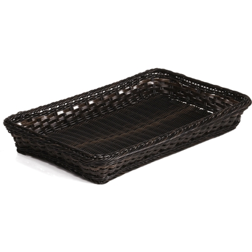 Cos pentru paine, din ratan sintetic, culoare maro