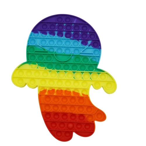 Jucarie antistres din silicon Pop it now and flip fantoma multicolor, FLIPPY