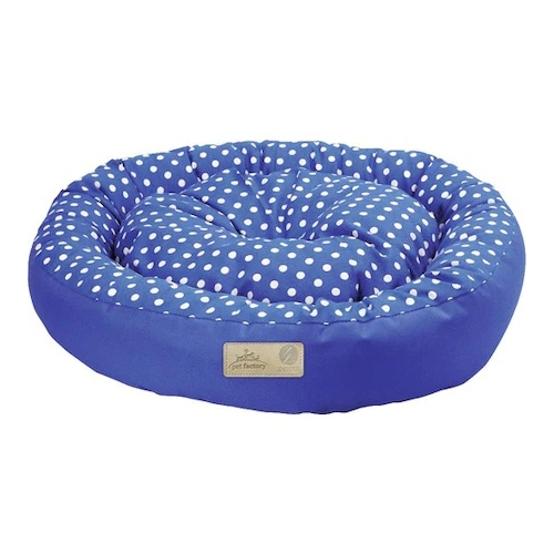 Culcus pentru caini si pisici Rotund Tarte S, Albastru, 65x15 cm, 4Dog Deluxe 