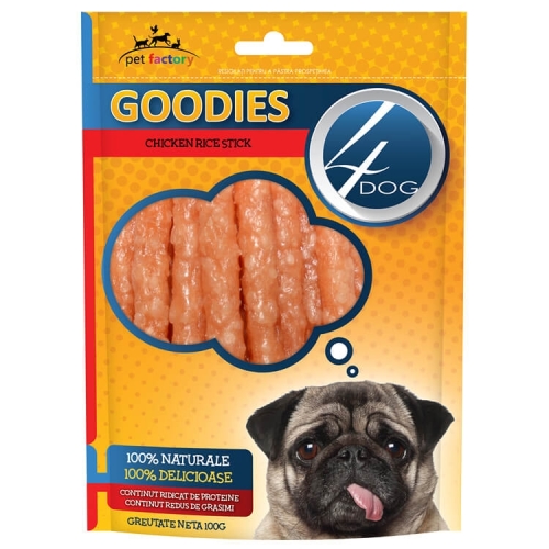 4DOG Goodies Recompense Chicken Rice Sticks 100g